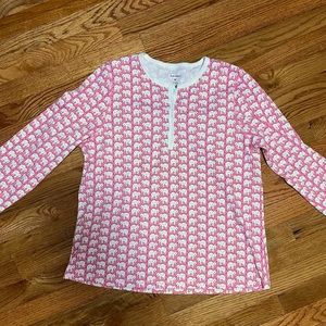 Roller Rabbit Pink Hathi Pajamas Size M